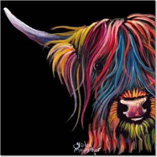 Scottish Hairy Highland Cow ' SWeeT Pea " Posters and Art